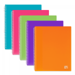OXFORD SCHOOL LIFE SPIRAL DISPLAY BOOK - A4 - 40 pochettes - Polypropylene - Translucent - Assorted colors - 400113352_1200_1573142871