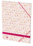 OXFORD Floral-samlemappe med elastikker og 3 flapper A4 -  - 400113678_1101_1677170851
