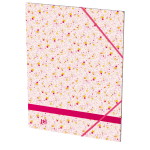 OXFORD Floral-samlemappe med elastikker og 3 flapper A4 -  - 400113678_1101_1709206838