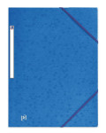 OXFORD TOP FILE+ 3-FLAP FOLDER - A4 - with elastic - Cardboard - Blue - 400114323_1101_1677204214