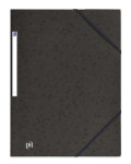OXFORD TOP FILE+ 3-FLAP FOLDER - A4 - with elastic - Cardboard - Black - 400114333_1101_1677204239