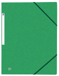 OXFORD TOP FILE+ 3-FLAP FOLDER - A4 - With elastic - Cardboard - Green - 400114344_1100_1676936620