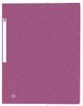 OXFORD TOP FILE+ 3-FLAP FOLDER - A4 - With elastic - Cardboard - Purple - 400114348_1100_1566575256