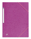 OXFORD TOP FILE+ 3-FLAP FOLDER - A4 - With elastic - Cardboard - Purple - 400114348_1101_1677204274