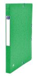 OXFORD Top File+ Sammelbox - A4 - Rückbreite 25mm - mit Gummiband - mit aufgeklebtem Rückenschild - mit drei Einschlagklappen - aus stabilem Karton - grün - 400114366_1300_1677203081