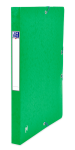 OXFORD Top File+ Sammelbox - A4 - Rückbreite 25mm - mit Gummiband - mit aufgeklebtem Rückenschild - mit drei Einschlagklappen - aus stabilem Karton - grün - 400114366_1300_1686149911