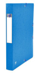 OXFORD Top File+ Sammelbox - A4 - Rückbreite 40mm - mit Gummiband - mit aufgeklebtem Rückenschild - mit drei Einschlagklappen - aus stabilem Karton - blau - 400114368_1300_1677203083