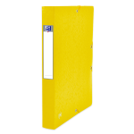OXFORD Top File+ Sammelbox - A4 - Rückbreite 40mm - mit Gummiband - mit aufgeklebtem Rückenschild - mit drei Einschlagklappen - aus stabilem Karton - gelb - 400114369_1300_1709548011