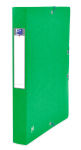 OXFORD Top File+ Sammelbox - A4 - Rückbreite 40mm - mit Gummiband - mit aufgeklebtem Rückenschild - mit drei Einschlagklappen - aus stabilem Karton - grün - 400114373_1300_1686149919