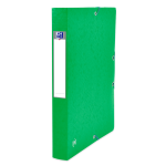 OXFORD Top File+ Sammelbox - A4 - Rückbreite 40mm - mit Gummiband - mit aufgeklebtem Rückenschild - mit drei Einschlagklappen - aus stabilem Karton - grün - 400114373_1300_1709548015