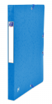 OXFORD Top File+ Sammelbox - A4 - Rückbreite 25mm - mit Gummiband - mit aufgeklebtem Rückenschild - mit drei Einschlagklappen - aus stabilem Karton - blau - 400115361_1300_1624378317