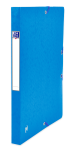 OXFORD Top File+ Sammelbox - A4 - Rückbreite 25mm - mit Gummiband - mit aufgeklebtem Rückenschild - mit drei Einschlagklappen - aus stabilem Karton - blau - 400115361_1300_1686149908