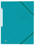 OXFORD Top File+-samlemappe med elastikker og 3 flapper A4 akvamarinblå -  - 400116326_1101_1676966286
