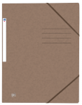 OXFORD Top File+-samlemappe med elastikker og 3 flapper A4 brun -  - 400116330_1100_1566405799