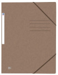OXFORD Top File+-samlemappe med elastikker og 3 flapper A4 brun -  - 400116330_1100_1676966289