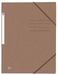 OXFORD Top File+ 3-klaff-mappe med strikk A4 brun -  - 400116330_1100_1686091268