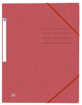 OXFORD Top File+ 3-klaff-mappe med strikk A4 mørkerød -  - 400116350_1101_1564423182
