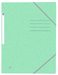 OXFORD Top File+ 3-klaff-mappe med strikk A4 pastellgrønn -  - 400116356_1100_1686091225