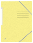 OXFORD Top File+ 3-klaff-mappe med strikk A4 pastellgul -  - 400116357_1100_1686091282
