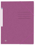 OXFORD Top File+-samlemappe med elastikker og 3 flapper A4 lilla -  - 400116358_1101_1676937897