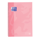 OXFORD TOUCH Europeanbook 1 WRITE&ERASE - A4+ - Couverture extra-dure - cahier spiralé microperforé - 5x5 - 80 feuilles - SCRIBZEE - ROSE PASTEL - 400117272_1100_1686201437