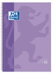 OXFORD CLASSIC Europeanbook 1 - A4+ - Capa Extradura - Caderno espiral Microperfurado - 1 Línea - 80 Folhas - SCRIBZEE - MALVA - 400118239_1100_1553711171