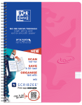 OXFORD Touch Spiralheft - A4 - 5mm kariert - 70 Blatt - Optik Paper® - SCRIBZEE® kompatibel - Deckel aus samtweiches Soft-Touch Folie - pink - 400118802_1100_1686089704