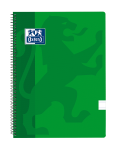 OXFORD CLASSIC Cuaderno espiral - Fº - Tapa de plástico - Espiral - Pauta 3,5 con margen - 80 Hojas - VERDE - 400121819_1100_1701088966