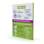 OXFORD QUICK'IN PUNCHED POCKETS - Pad of 40 - A4 - Polypropylene - 90µ - Smooth - Clear - 400124779_1301_1677218053