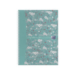 Oxford Floral A4 Hard Cover Wirebound Notebook, Ruled with Margin, 140 Pages, Scribzee Enabled -  - 400125540_1100_1676968313