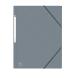 OXFORD EUROFOLIO+ 3-FLAPS FOLDER - A4 - With elastic - Cardboard - Grey - 400126440_1100_1709205447
