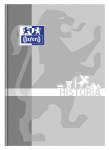 OXFORD BRULION PRZEDMIOTOWY HISTORIA - A5 - twarda kartonowa okładka - szyty - 80 kartek - kratka 5x5 mm z marginesem - mix - 400128283_1100_1686190766
