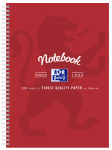 OXFORD NOTEBOOK - A4 -  Laminated Board Cover - Twin Wire - 120pages- 8mm ruled with margin - 400128535_1100_1573144848