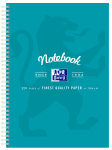 OXFORD NOTEBOOK - A4 -  Laminated Board Cover - Twin Wire - 120pages- 8mm ruled with margin - 400128536_1100_1686092255