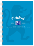 OXFORD NOTEBOOK - A4 -  Laminated Board Cover - Twin Wire - 120pages- 8mm ruled with margin - 400128537_1100_1686092258