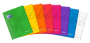 Oxford easyBook® Cahier - 24x32cm - Couverture plastique avec pochettes - Agrafé - Petits carreaux 5x5mm avec marge - 48 pages - Couleurs assorties - 400131015_1200_1686149440