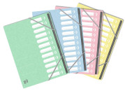 OXFORD TOP FILE+ SORTER - A4 - 12 positions - Cardboard - Assorted pastel colors - 400132134_1200_1677152813