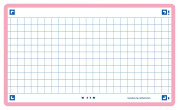 OXFORD FLASH 2.0 flashcards - 105x148mm - geruit 5mm - roze - pak 80 stuks - SCRIBZEE® Compatible - 400133857_1100_1677154953
