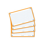 OXFORD FLASH 2.0 flashcards - squared with orange frame, 7,5 x 12,5 cm, pack of 80 - 400133870_1200_1709285587