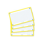 OXFORD FLASH 2.0 flashcards - 105x148mm - geruit 5mm - geel - pak 80 stuks - SCRIBZEE® Compatible - 400133871_1200_1709285605