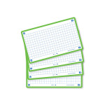 OXFORD FLASH 2.0 flashcards - 105x148mm - geruit 5mm - groen - pak 80 stuks - SCRIBZEE® Compatible - 400133872_1200_1709285622