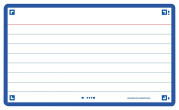 OXFORD Flash 2.0 Karteikarten - 75x125mm - liniert - SCRIBZEE® kompatibel - mit Rahmen - blau - Pack à 80 Stück - 400133875_1100_1677154877