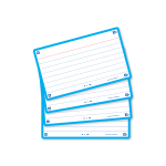 OXFORD FLASH 2.0 flashcards - ruled with turquoise frame, 7,5 x 12,5 cm, pack of 80 - 400133876_1200_1689090904