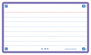 OXFORD Flash 2.0 Karteikarten - 75x125mm - liniert - SCRIBZEE® kompatibel - mit Rahmen - violett - Pack à 80 Stück - 400133877_1100_1573394206