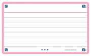 OXFORD FLASH 2.0 flashcards - ruled with pink frame, 7,5 x 12,5 cm, pack of 80 - 400133879_1100_1677154897