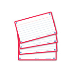 OXFORD FLASH 2.0 flashcards - 105x148mm - gelijnd - rood - pak 80 stuks - SCRIBZEE® Compatible - 400133880_1200_1709285643