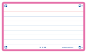 OXFORD FLASH 2.0 flashcards - ruled with fuchsia frame, 7,5 x 12,5 cm, pack of 80 - 400133881_1100_1686092720