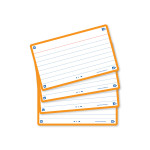 OXFORD FLASH 2.0 flashcards - ruled with orange frame, 7,5 x 12,5 cm, pack of 80 - 400133882_1200_1709285653