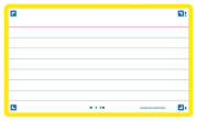 OXFORD Flash 2.0 Karteikarten - 75x125mm - liniert - SCRIBZEE® kompatibel - mit Rahmen - gelb - Pack à 80 Stück - 400133883_1100_1677154919