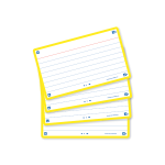 OXFORD FLASH 2.0 flashcards - ruled with yellow frame, 7,5 x 12,5 cm, pack of 80 - 400133883_1200_1689090911